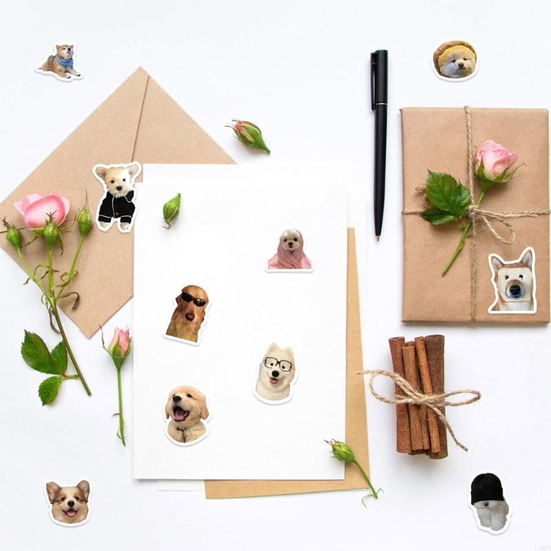 Art Craft Easy With Paper - Chien d'autocollant émoticône roule