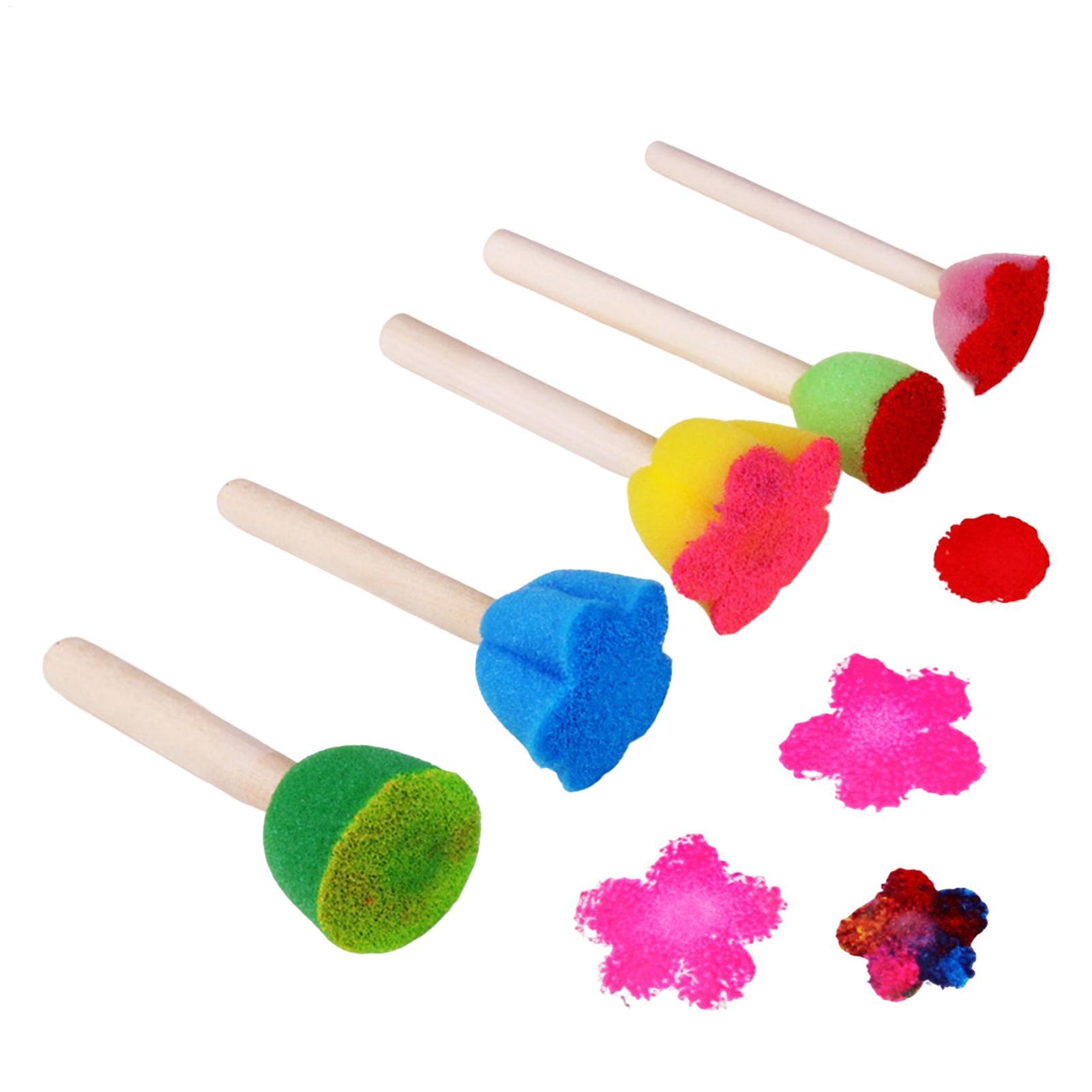 Art Craft For Preschool - Éponges à peinture réutilisables pour enfants,