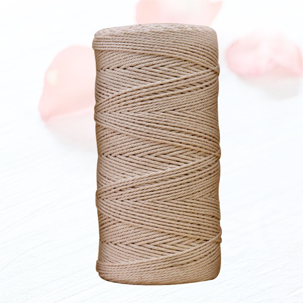 Macrame Cord Cotton - 1 pièce Corde en coton beige