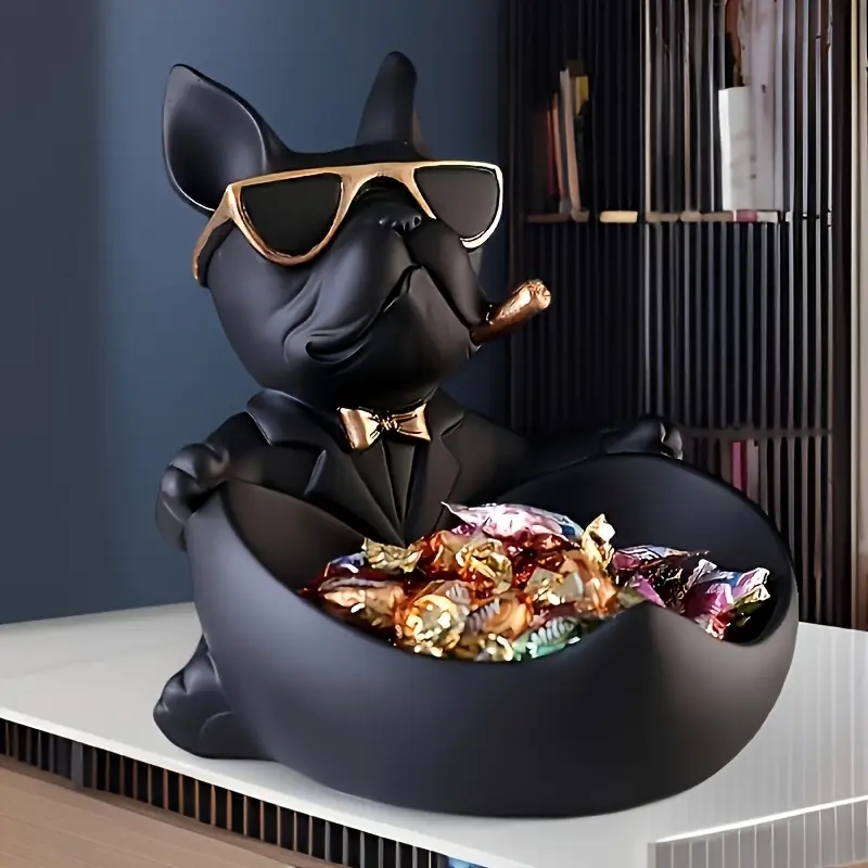 Art And Craft Sunglasses - Statue de chien créative avec lunettes