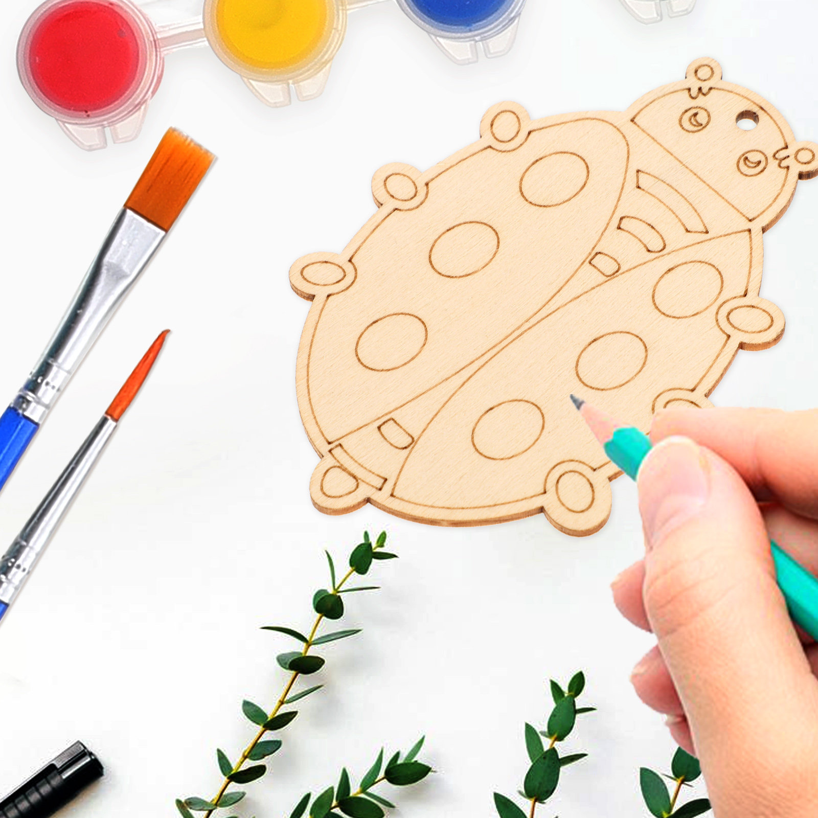 Art Craft For Kindergarten - 20 pièces de découpes d'insectes en