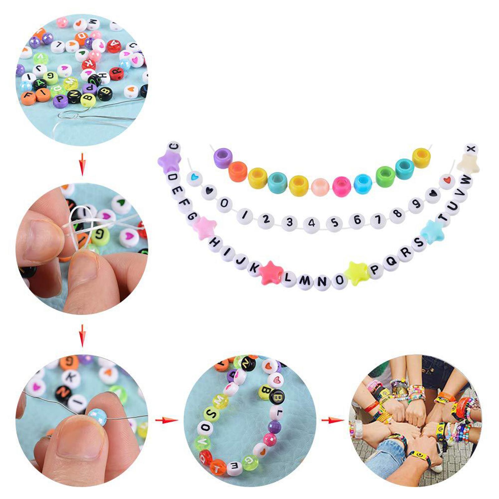 Art And Craft Letter Z - Ensemble de 1200 perles lettres alphabet