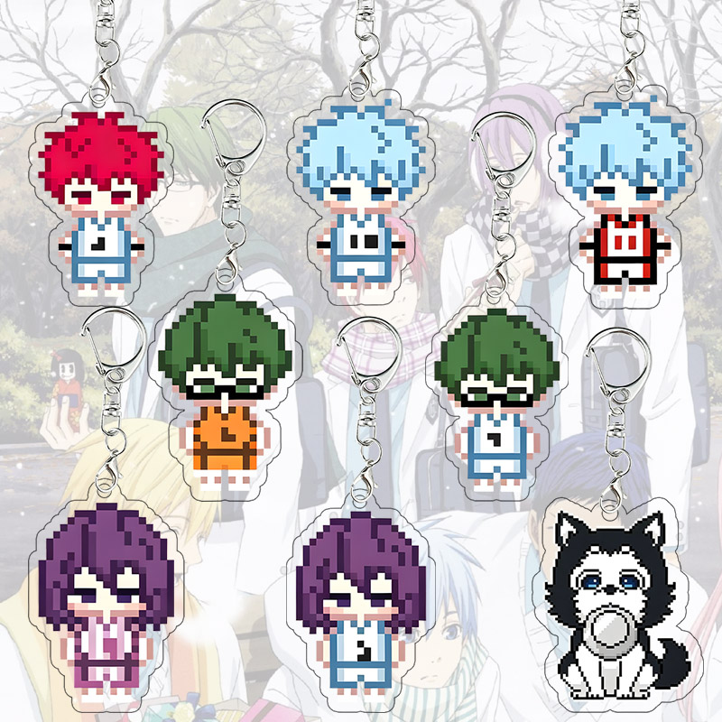 Art Craft Gifts - Porte-clés en acrylique Pixel Art Kuroko's