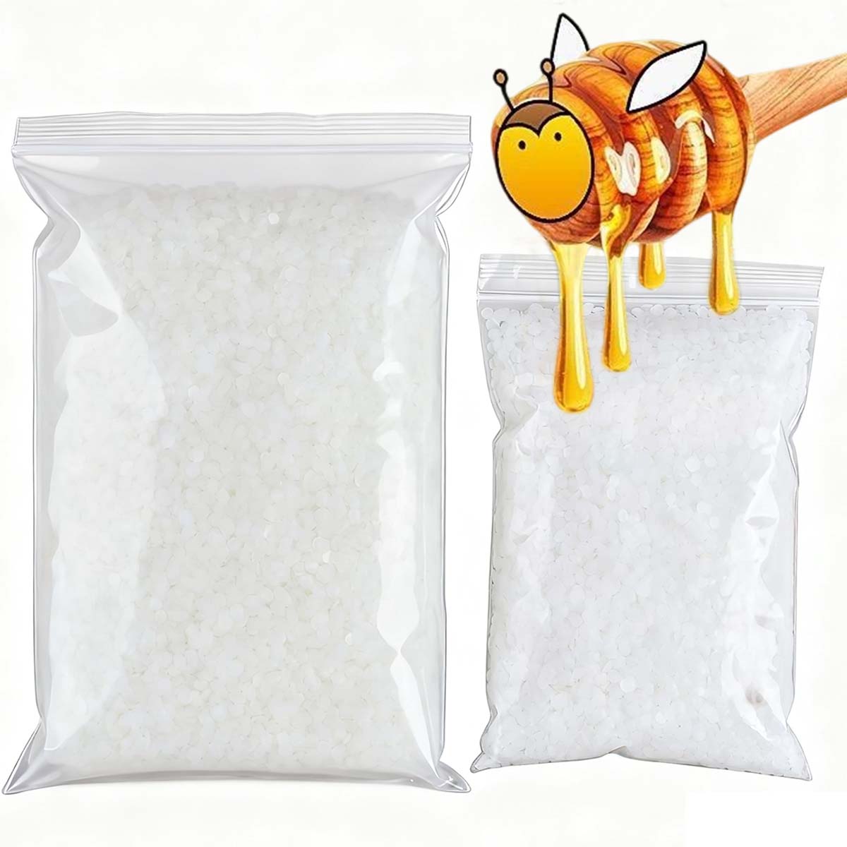 Candle Making Wax - Cire d'abeille blanche 200g-1000g, bougie parfumée