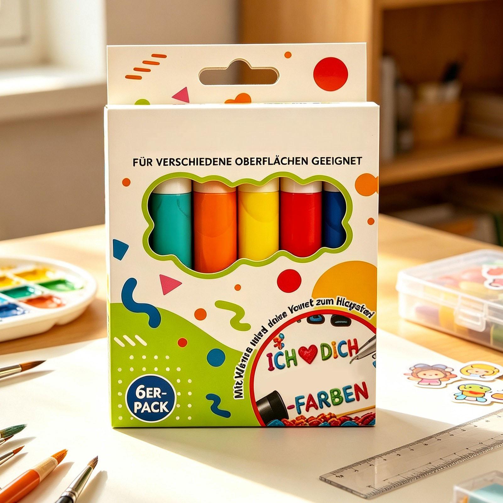 Art Craft Holiday - Stylo à bulles 6/12 pièces, marqueurs
