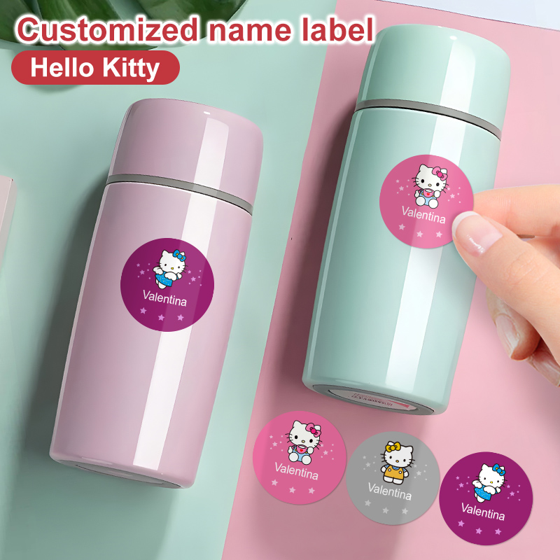 Art Craft Love - Autocollants personnalisés avec nom Hello Kitty,