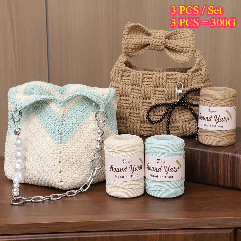 Lot de 3 fils de coton ronds d - Macrame Cord Cotton avis et prix