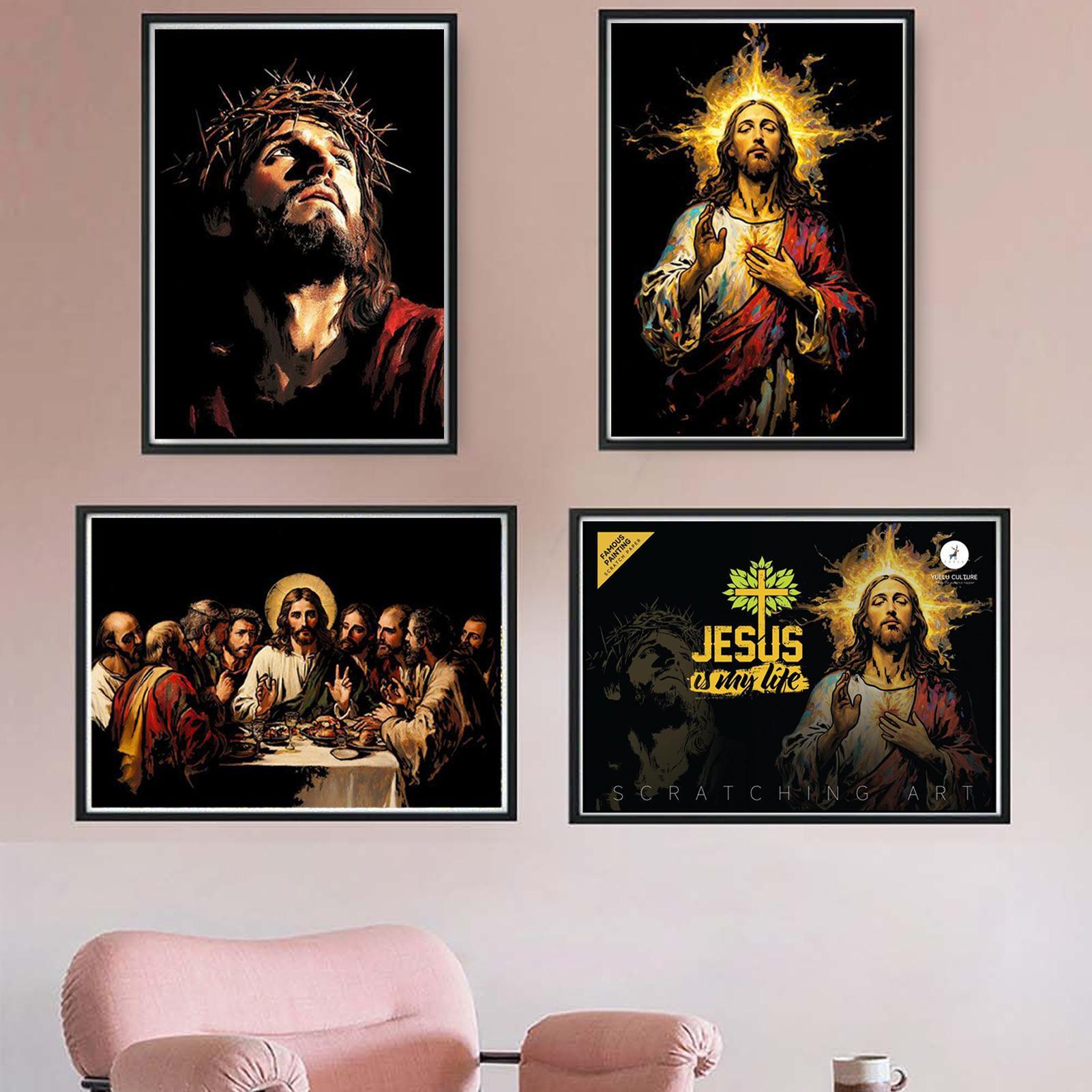 Livre à gratter jésus, peintur - Art Craft Books avis et prix