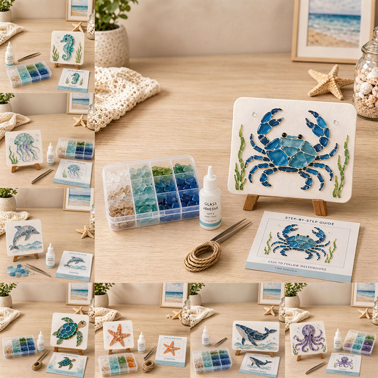 Kit d'art en verre de mer à fa - Art Craft Gifts For Adults avis et prix