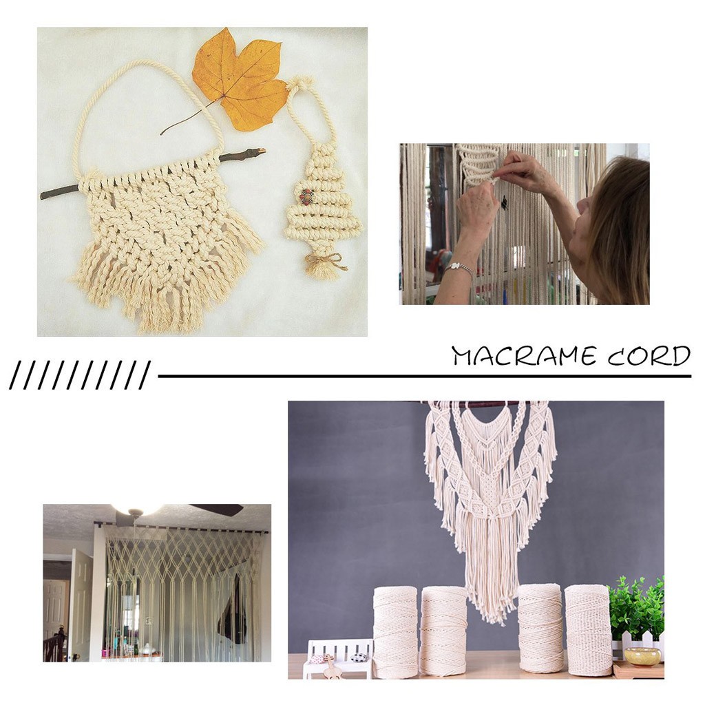 Corde en macramé 2mm 200M, cor - Macrame Cord Cotton avis et prix