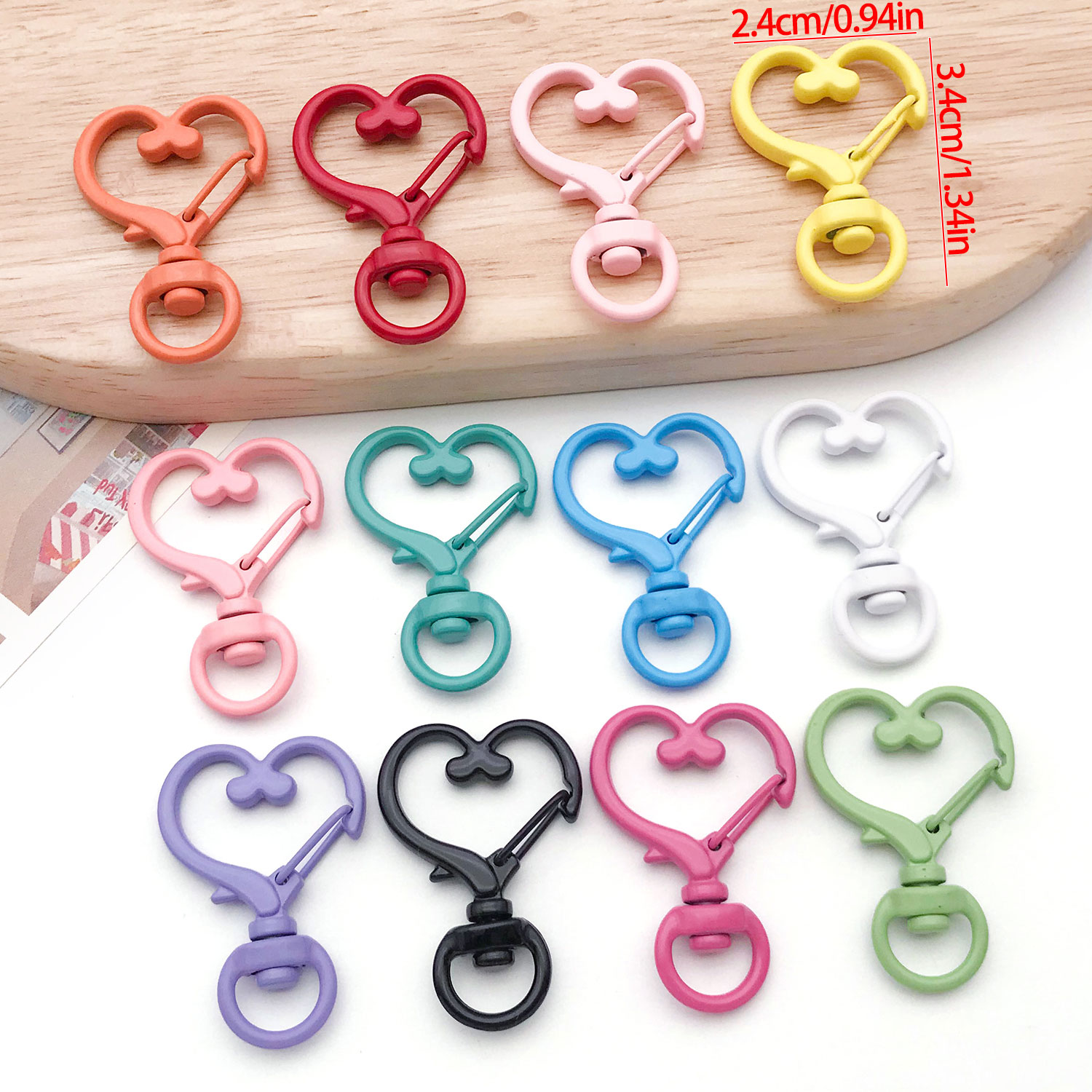 20 crochets à ressort 24x34mm  - Art Craft Love avis et prix